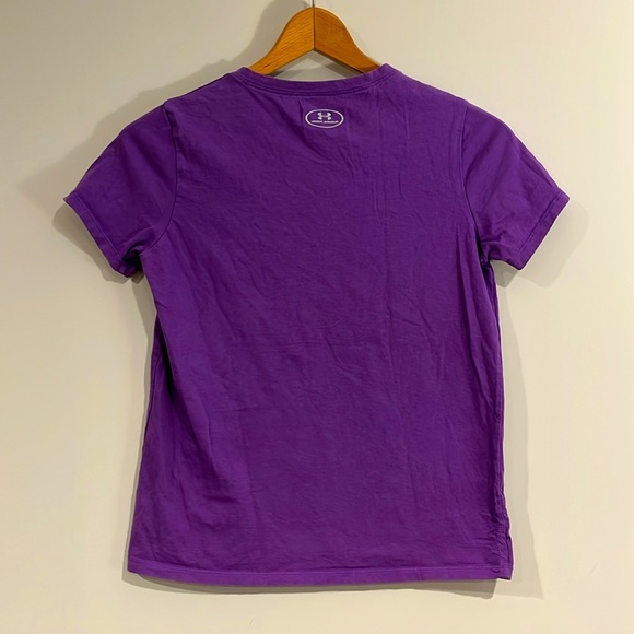 UNDER ARMOUR Youth Girls Train Boys Complain Heat Gear Short Sleeve Tee V-Neck - Picture 4 of 4